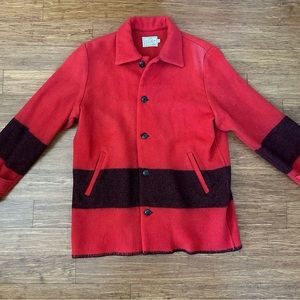 Dehen 1920 Red Wool Coat